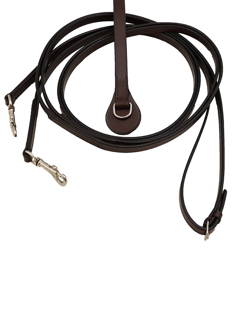 Leather Draw Reins with Girth Loop