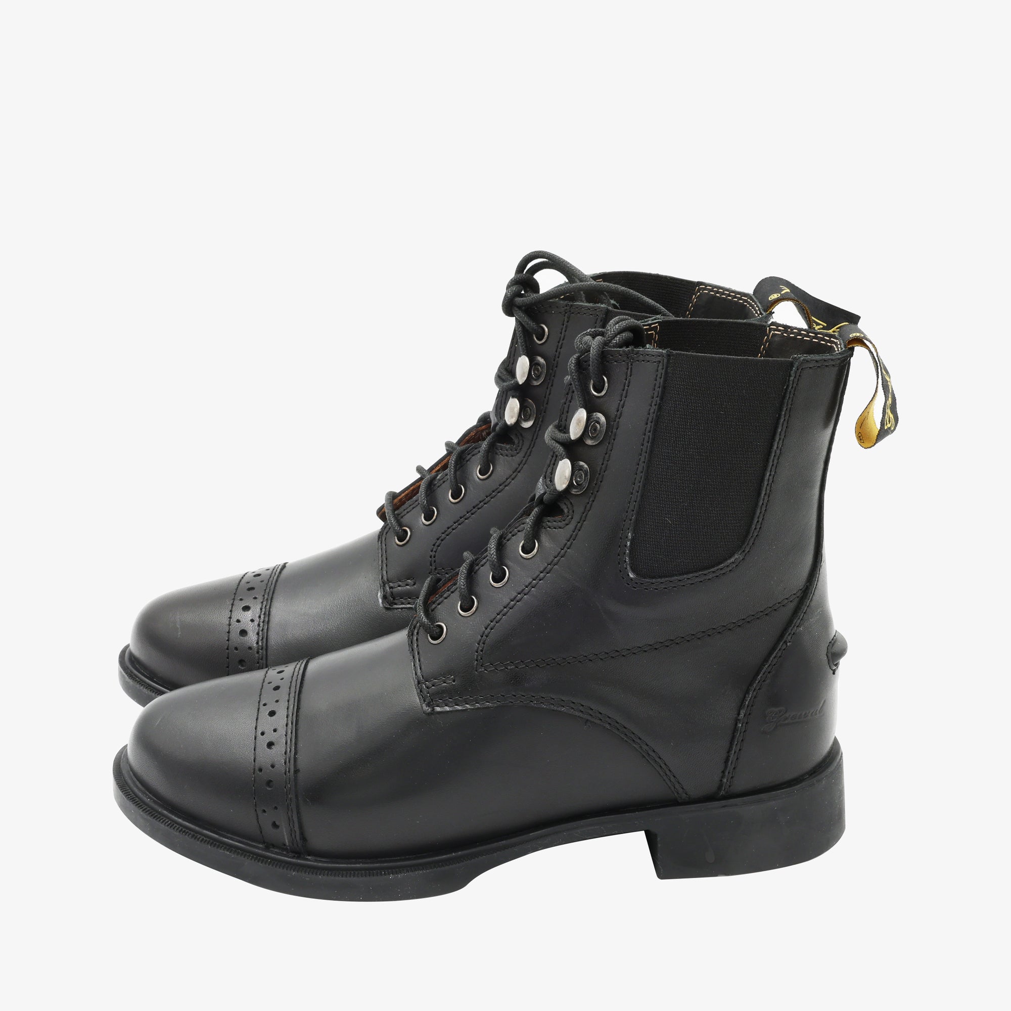 Lace-Up Leather Paddock Boots