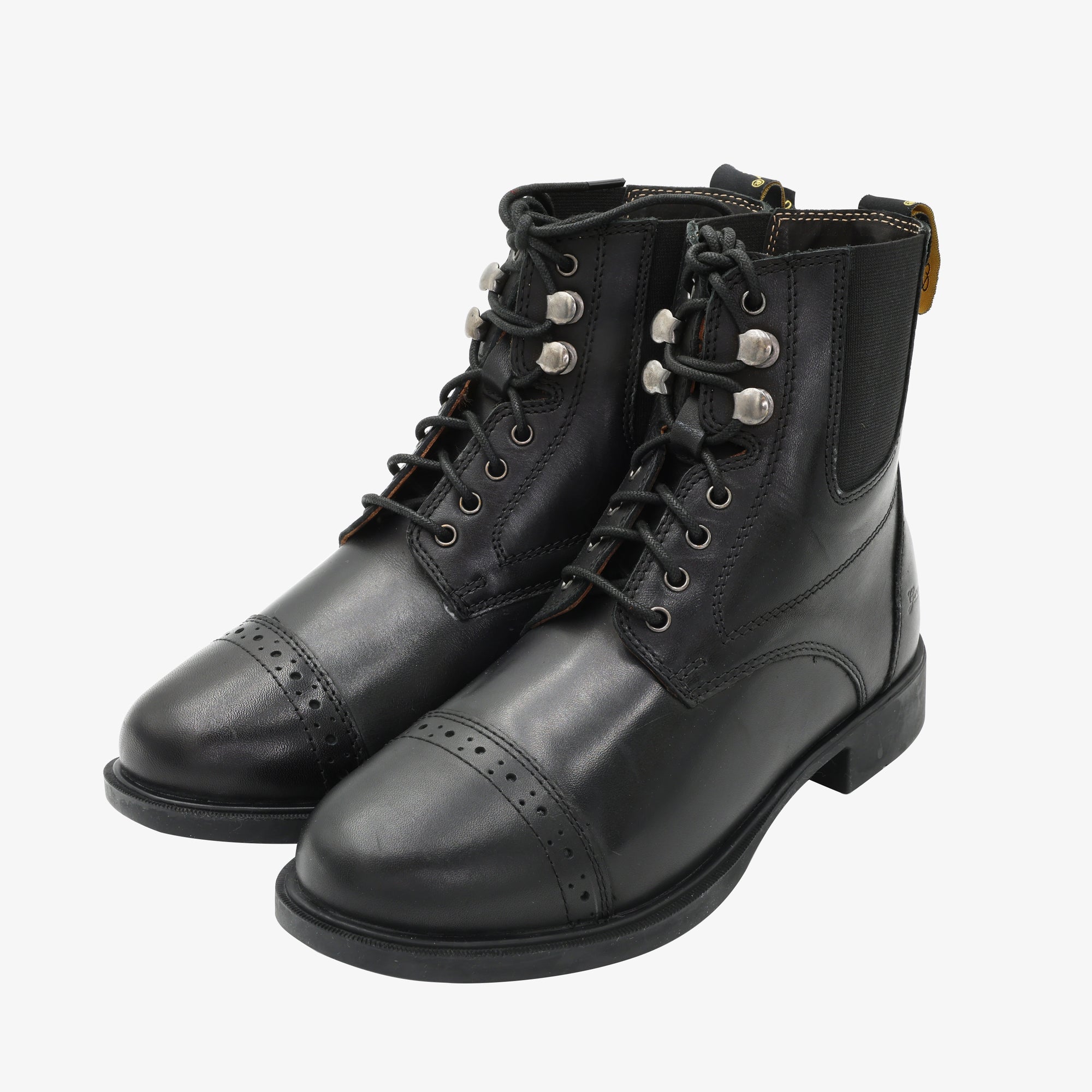 Lace-Up Leather Paddock Boots