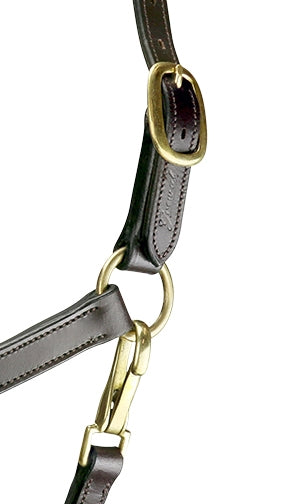 Pony Leather Halter with Brass fittings