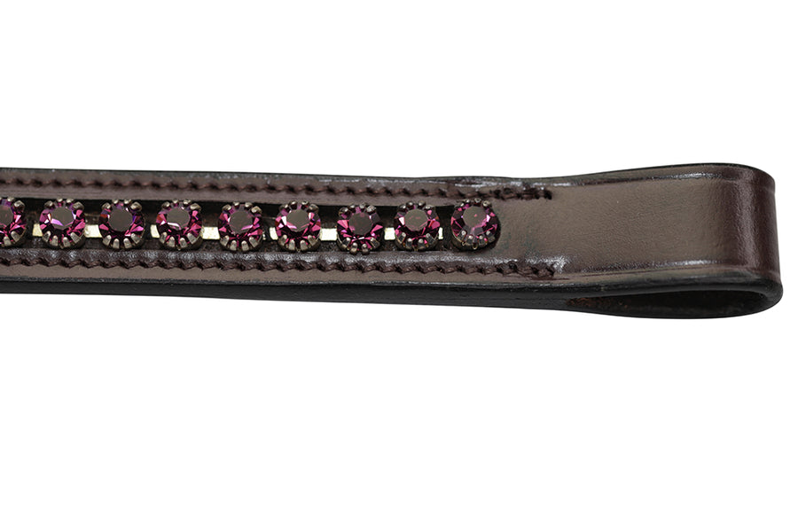 Spring Rose Flower Crystal Browband