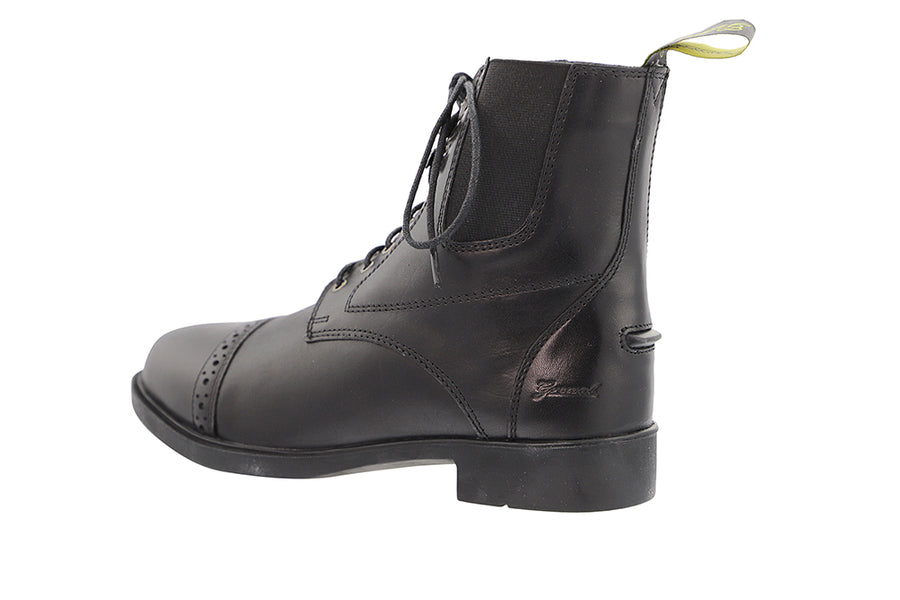 Lace Up Black Leather Paddock Boots